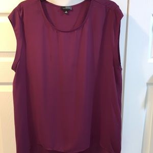 The Limited Burgundy sleeveless blouse